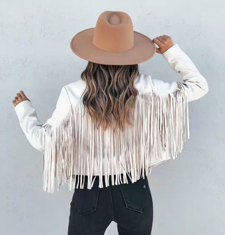 Hadley | Fringe Faux Suede Cropped Jacket