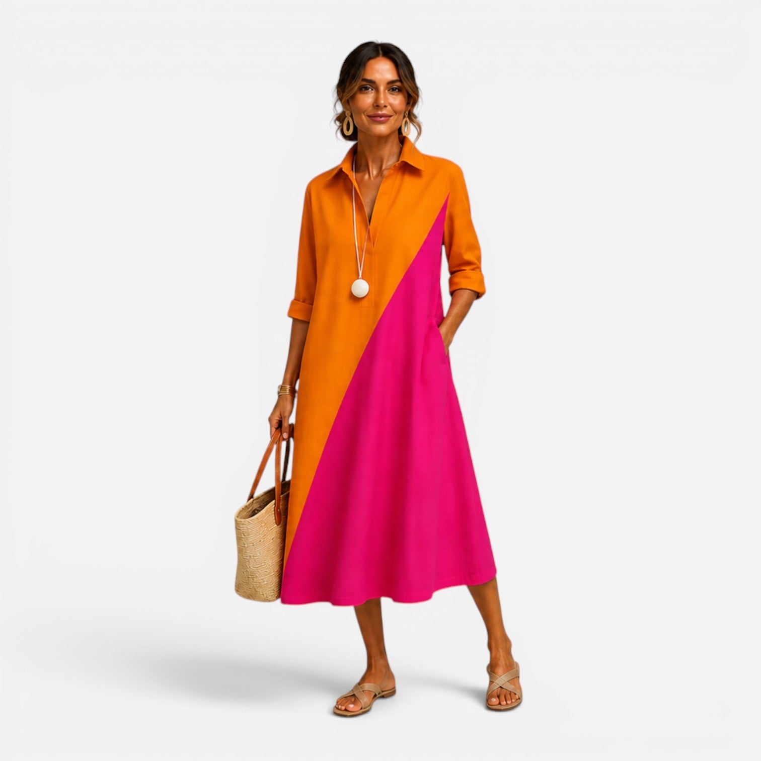 Paola | Relaxed Fit Midi Summer Dress