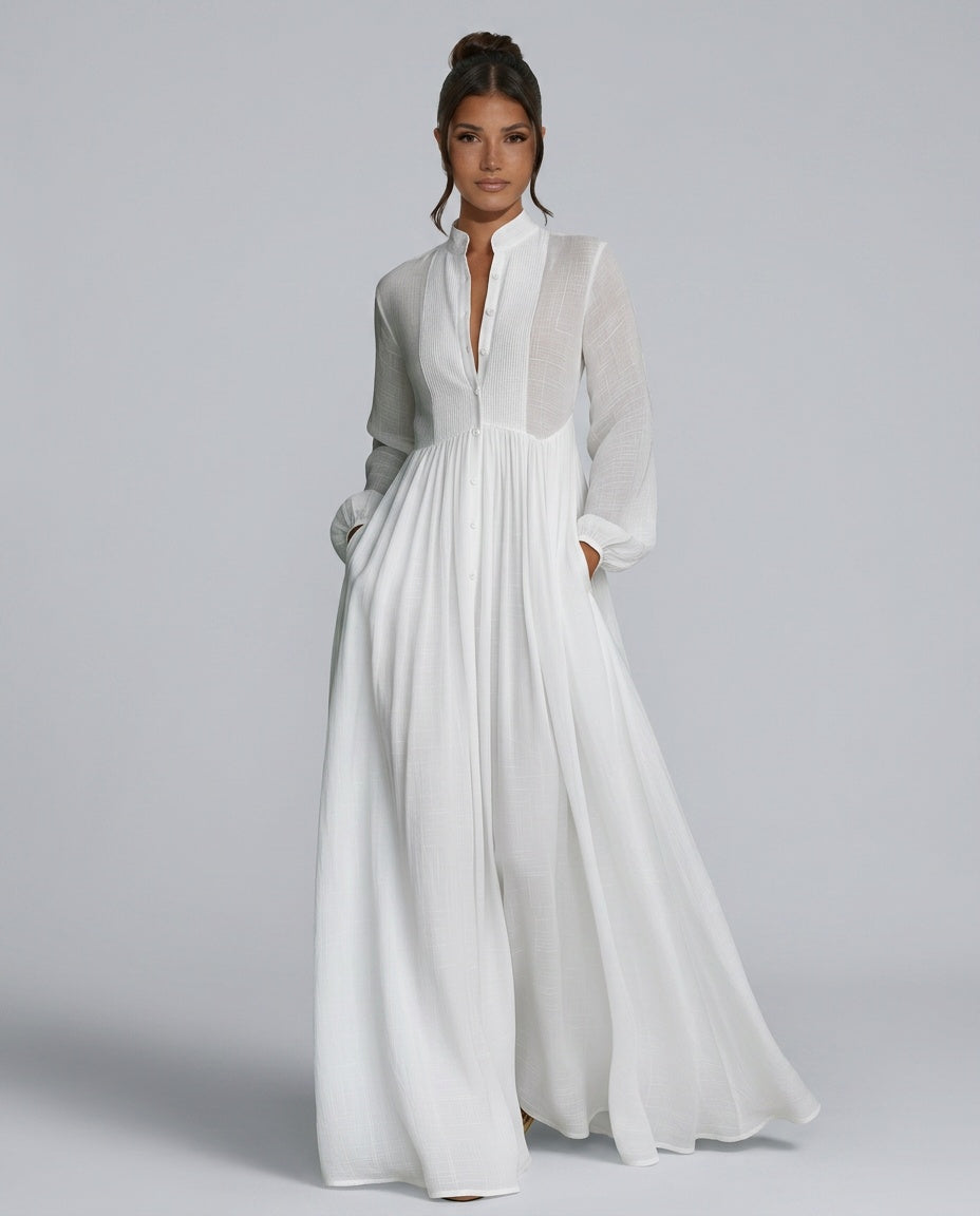 Odette | Flowy Column Maxi Dress