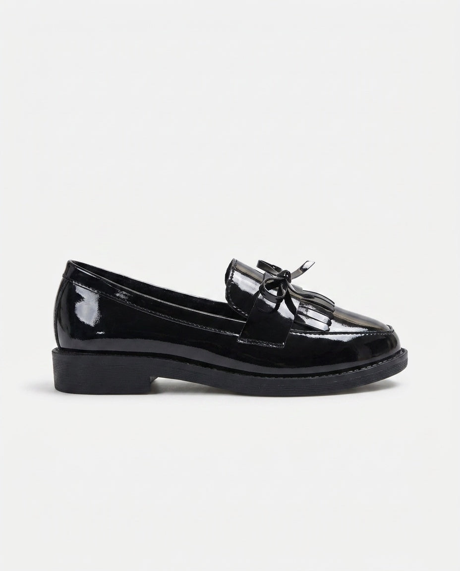 Elisa | Classic Patent Slip-On Loafers