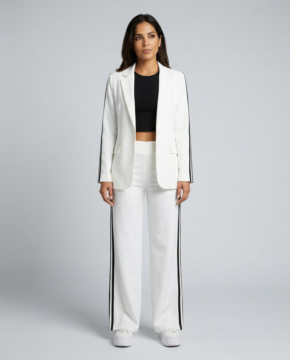 Marina | Striped Wide-Leg Trouser & Blazer Co-ord Set