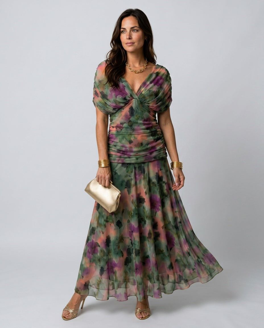 Una | Off-Shoulder Flowy Midi Dress