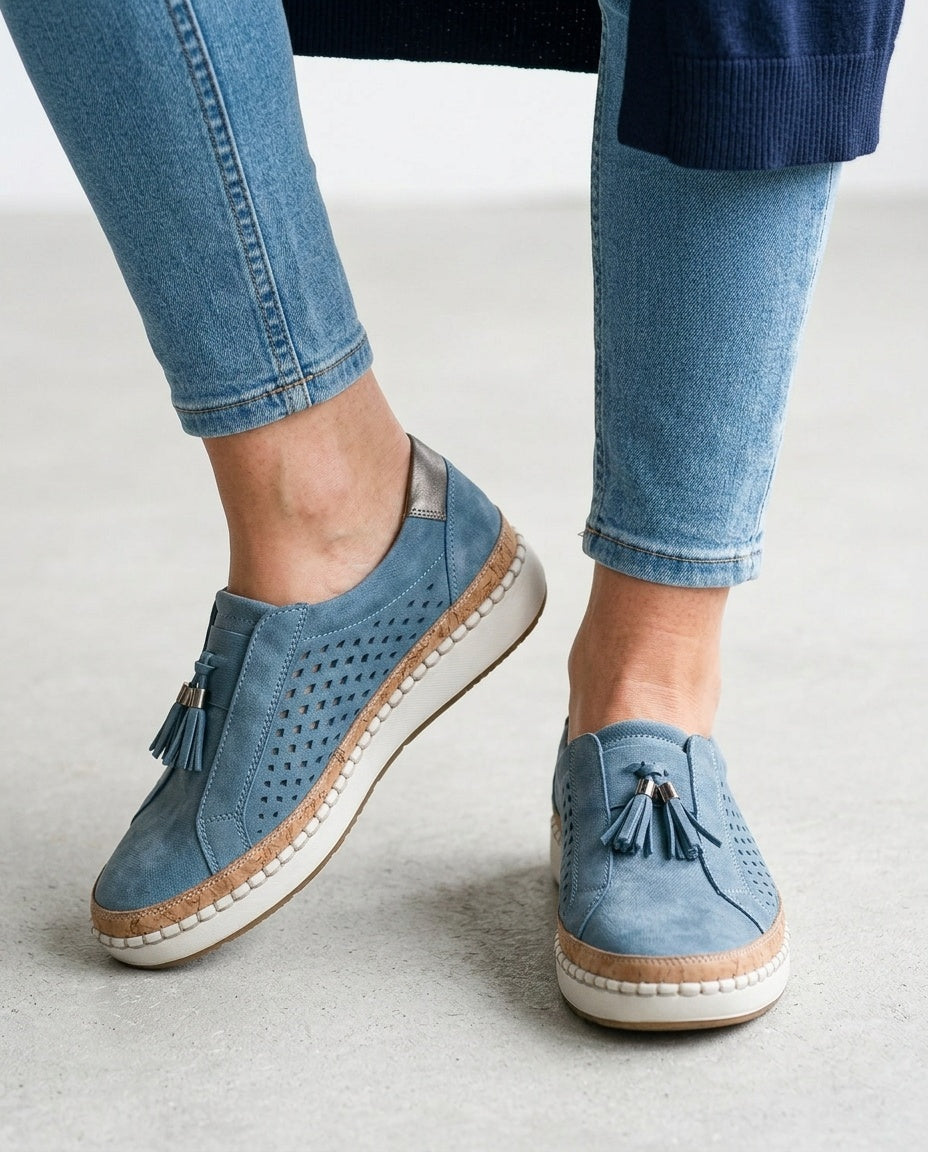Leticia | Knit Cushioned Sole Slip-On Shoes