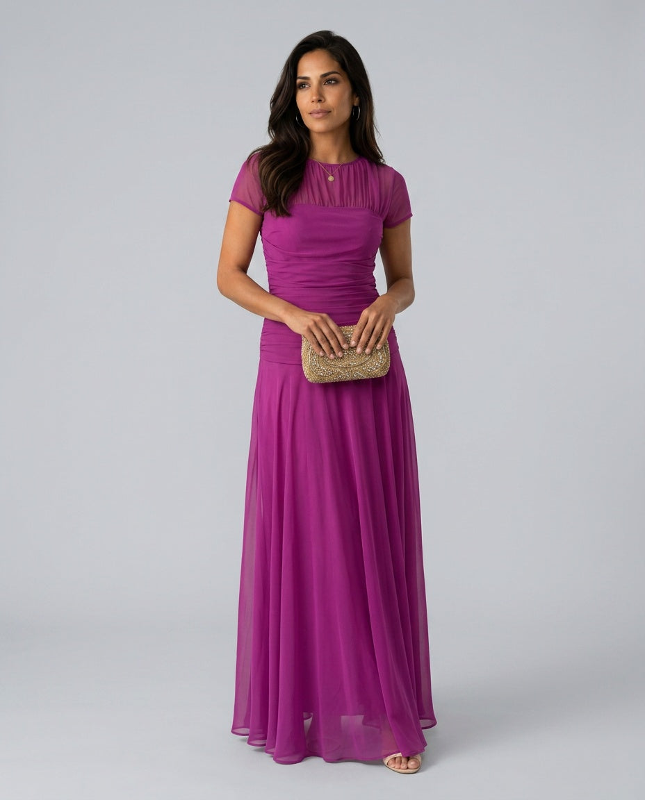 Colette | Flowy Chiffon-Look Midi Dress