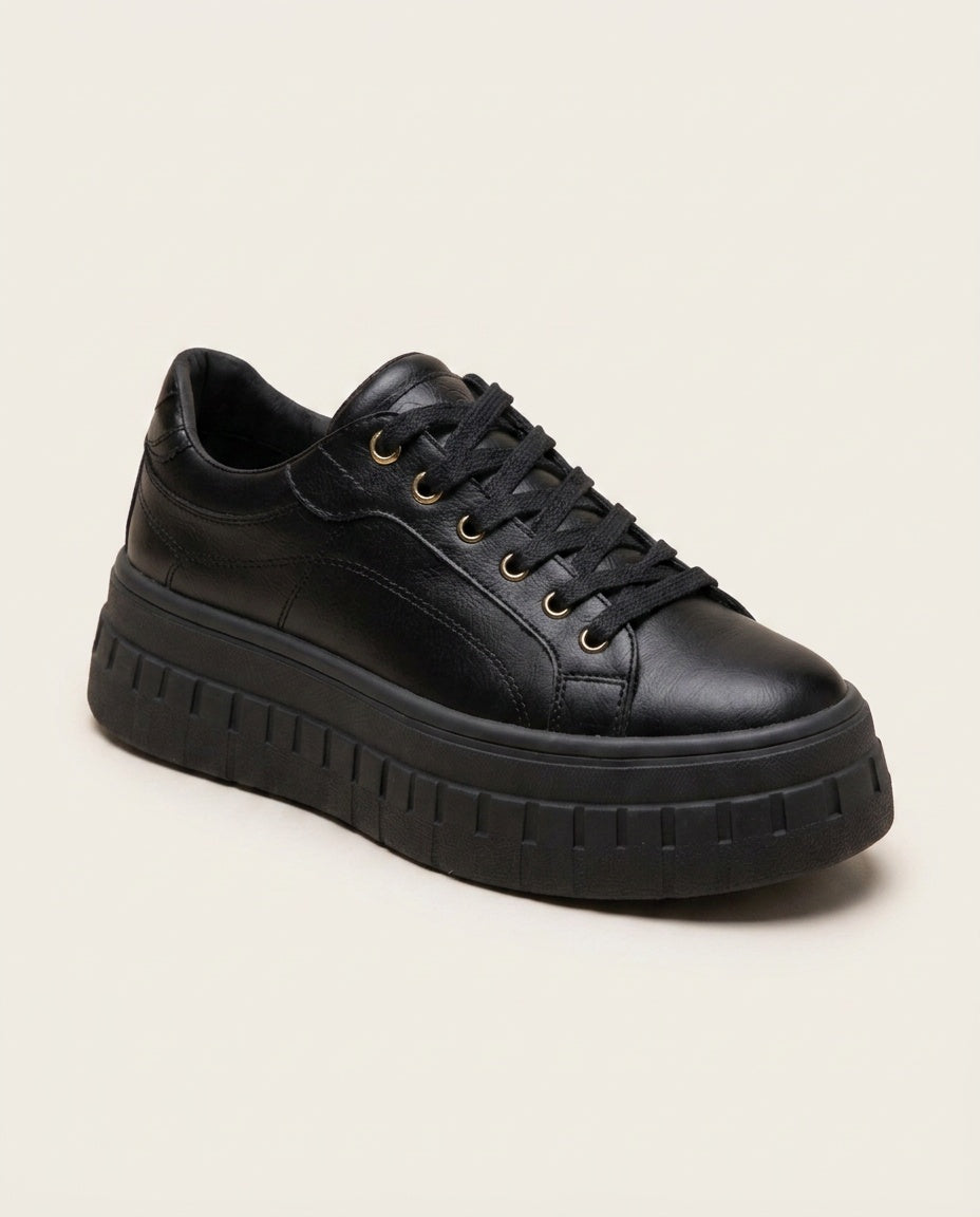 Lila | Cushioned Footbed Platform Sneakers