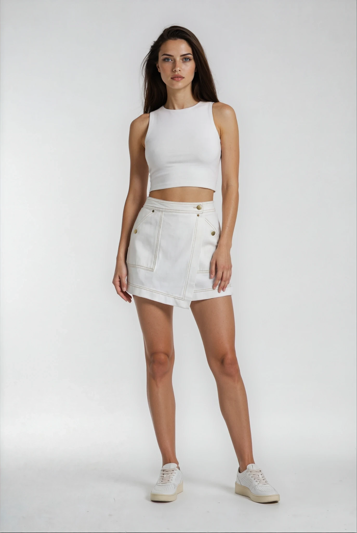 Holly | Denim Mini Skort