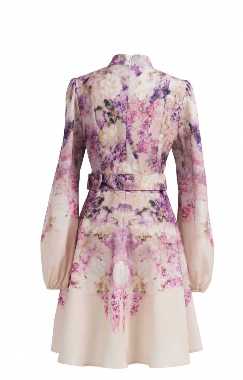 Romy | Floral Linen-Blend Mini Dress