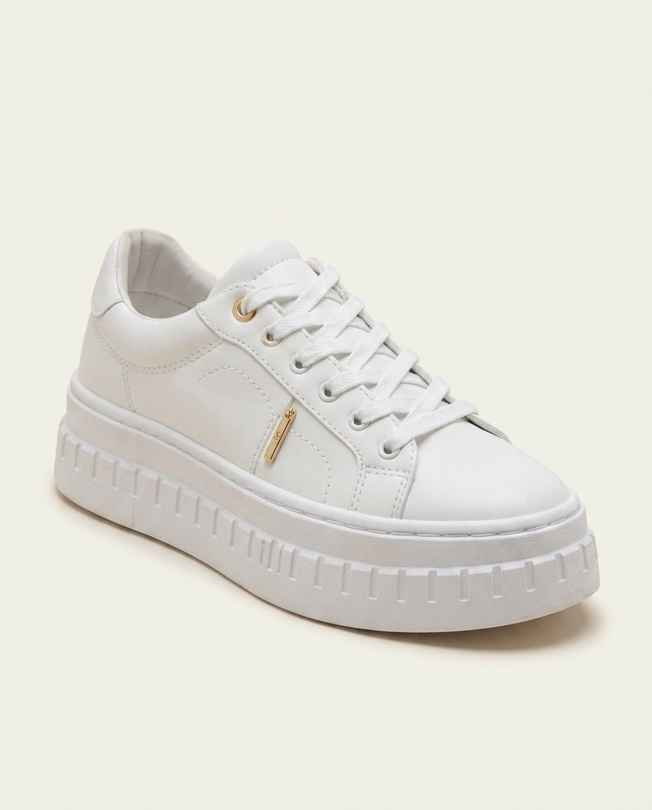 Lila | Cushioned Footbed Platform Sneakers