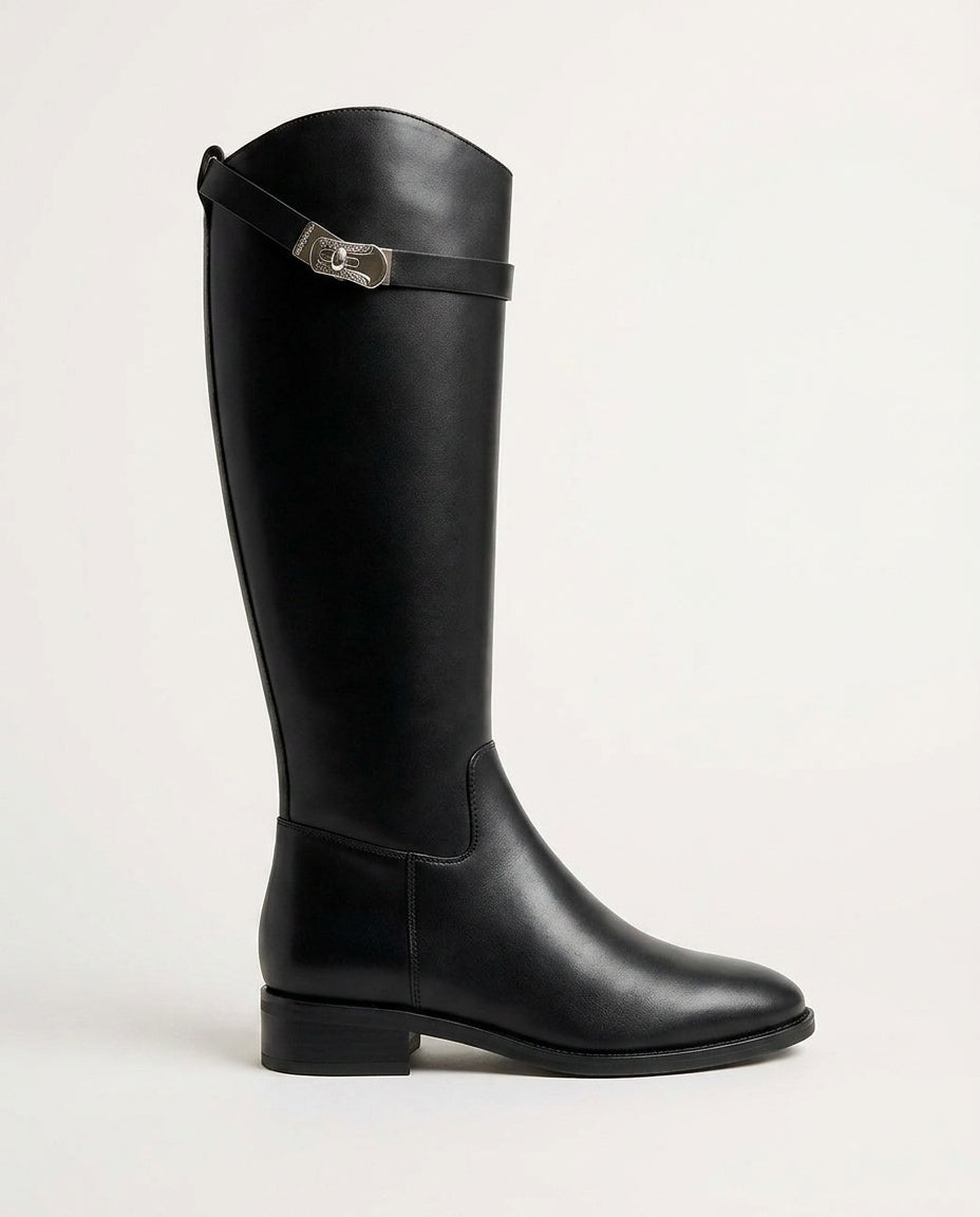 Anouk | Buckle Detail Knee-High Boots