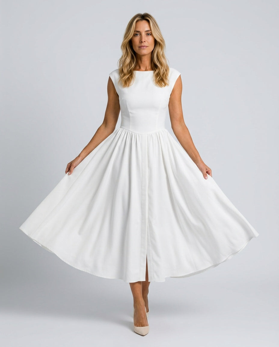 Vienne | Classic A-Line Maxi Dress