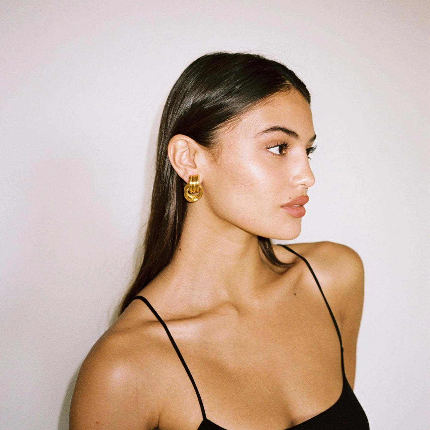 Isolde | Knot Motif Gold-Tone Stud Earrings