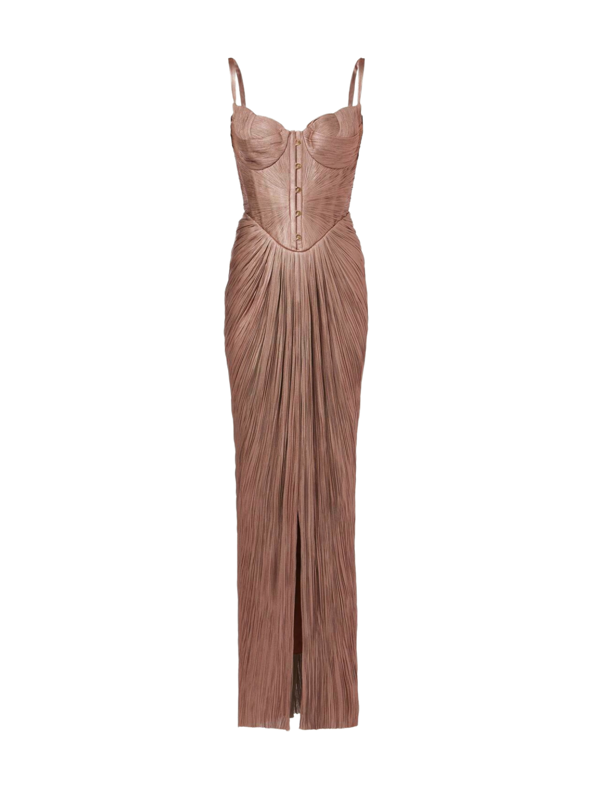 Malena | Metallic Corset Maxi Dress