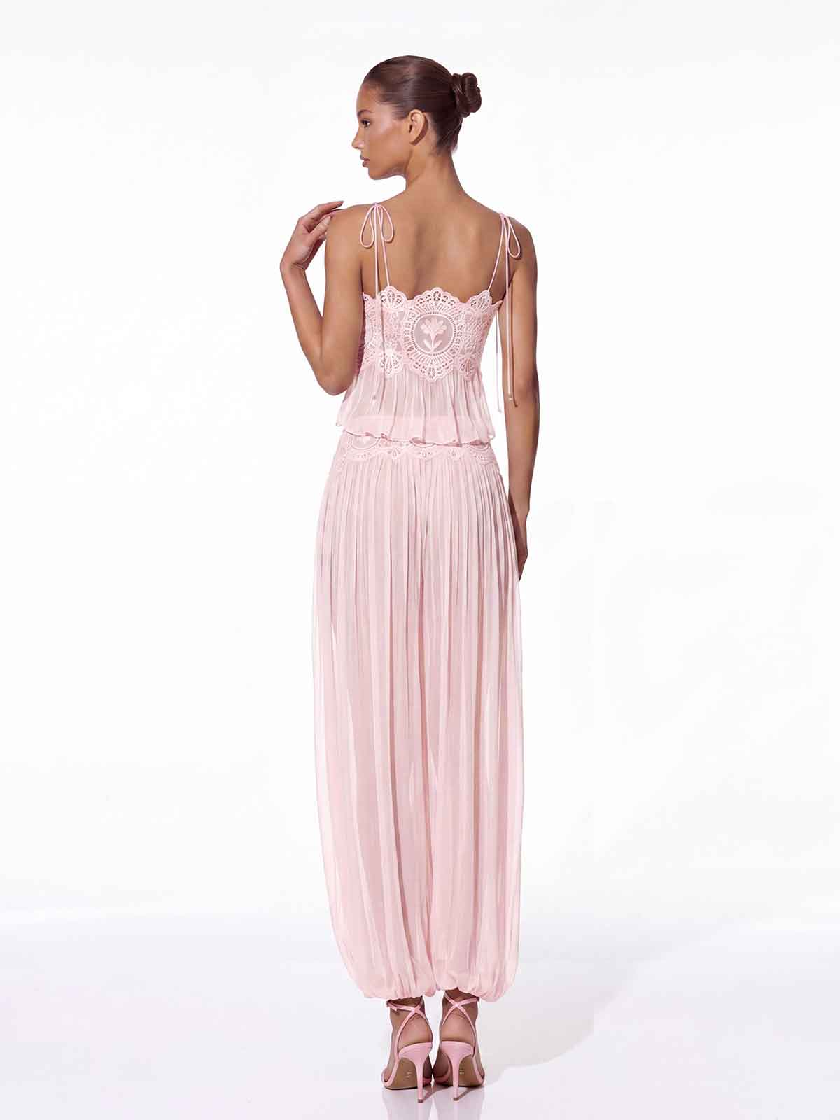 Mira | Pleated Spaghetti Strap Pants Co-ord Set