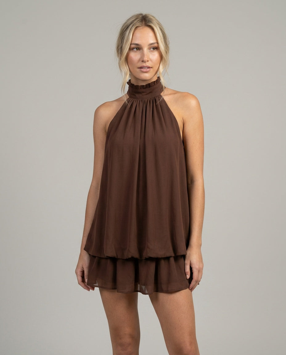 Catalina | Tie-Back Cocktail Mini Dress