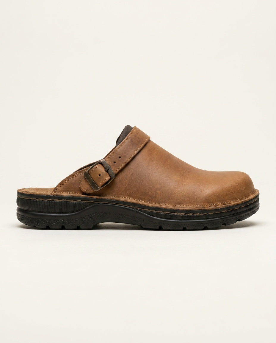 Milan | Minimalist Leather-Look Clogs