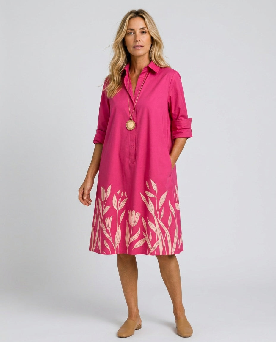 Camila | Relaxed Fluid Midi Dress