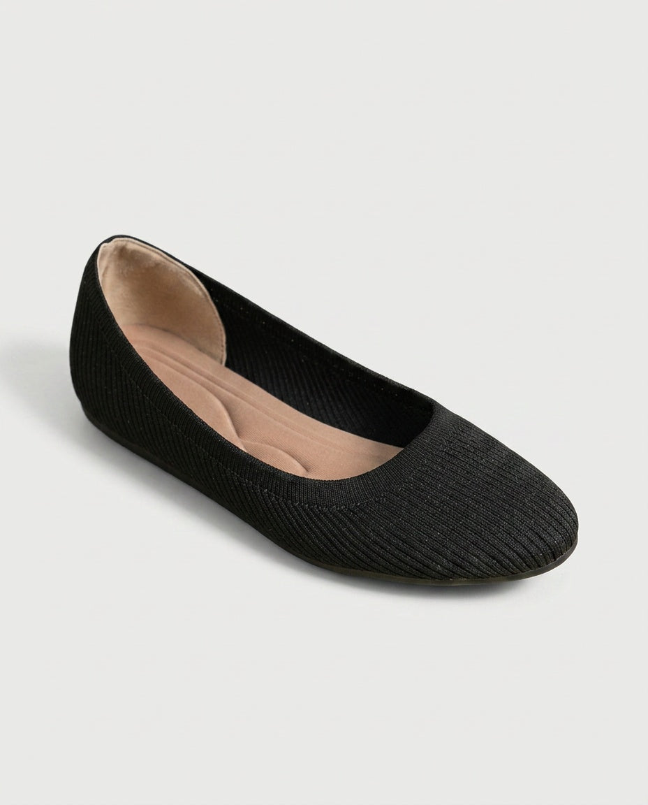 Elodie | Knit Ballet Slip-On Loafers