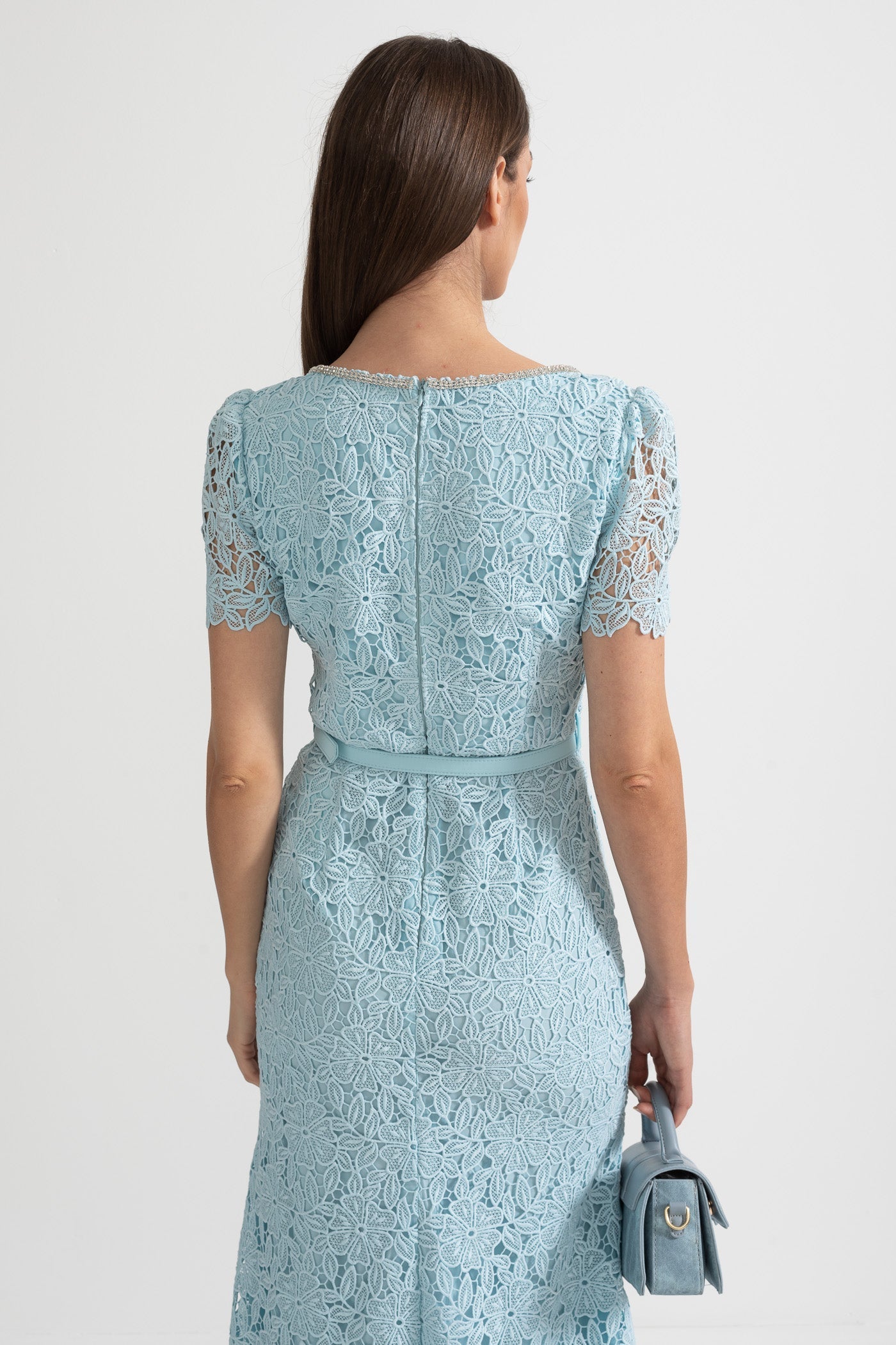 Fleur | Lace Button-Front Midi Dress