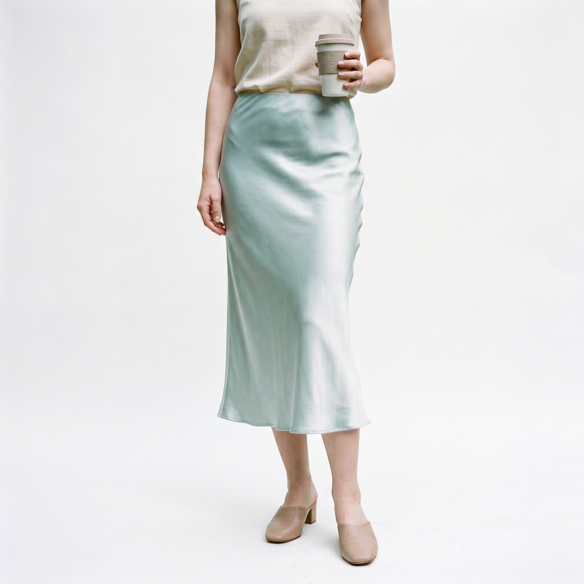 Dahlia | Elastic Waist Midi Skirt
