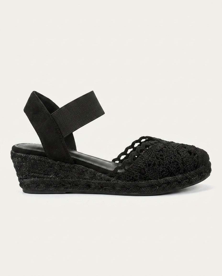 Orina | Crochet Espadrille Wedge Sandals