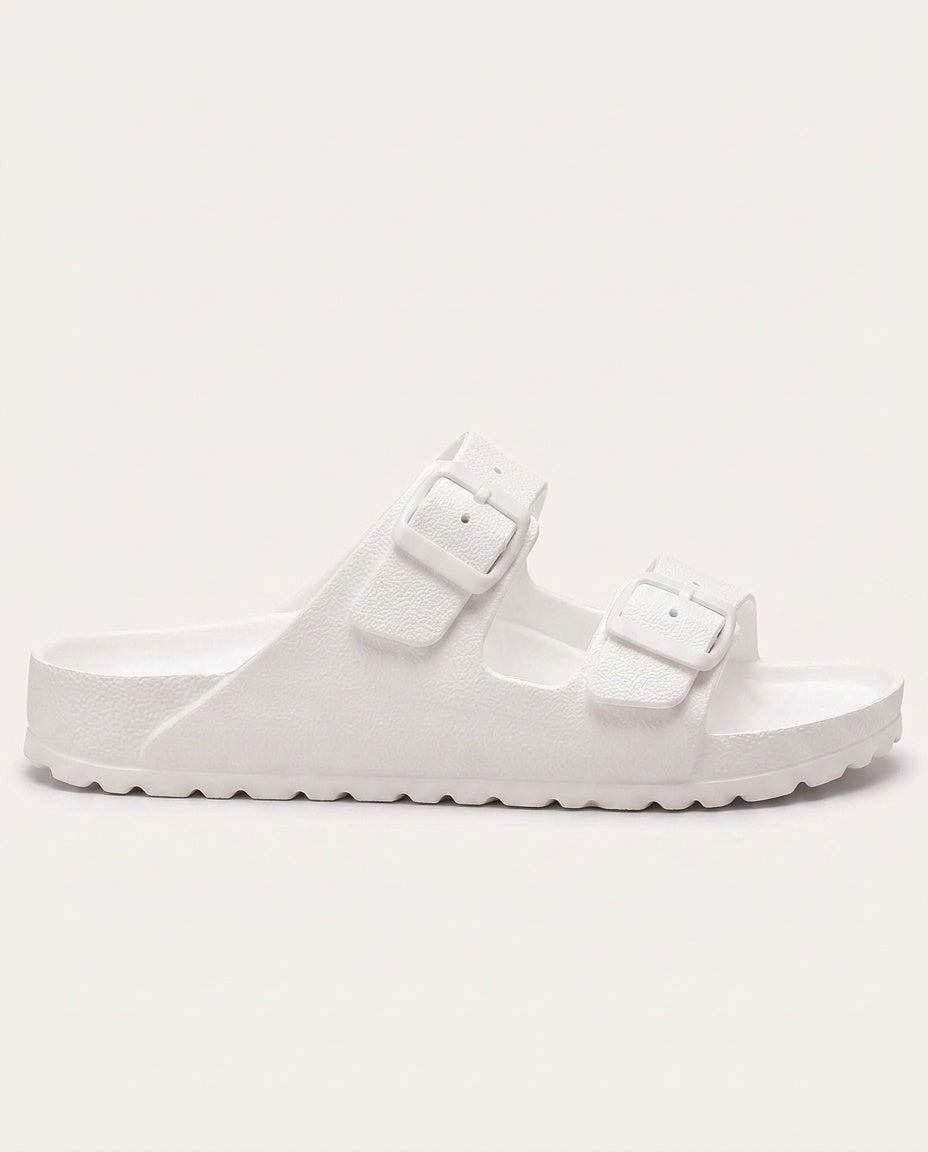 Scarlett | Double Buckle Cushioned Slides