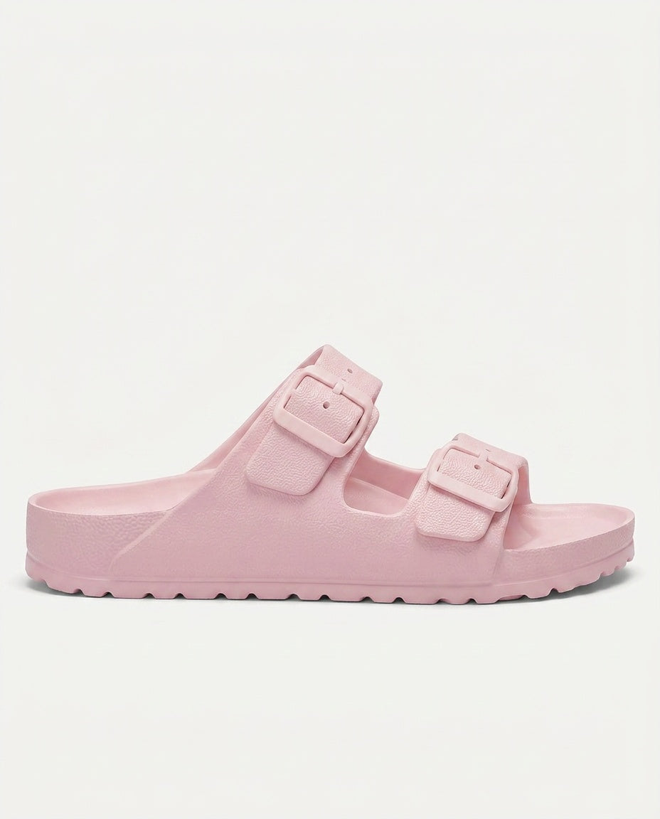 Scarlett | Double Buckle Cushioned Slides