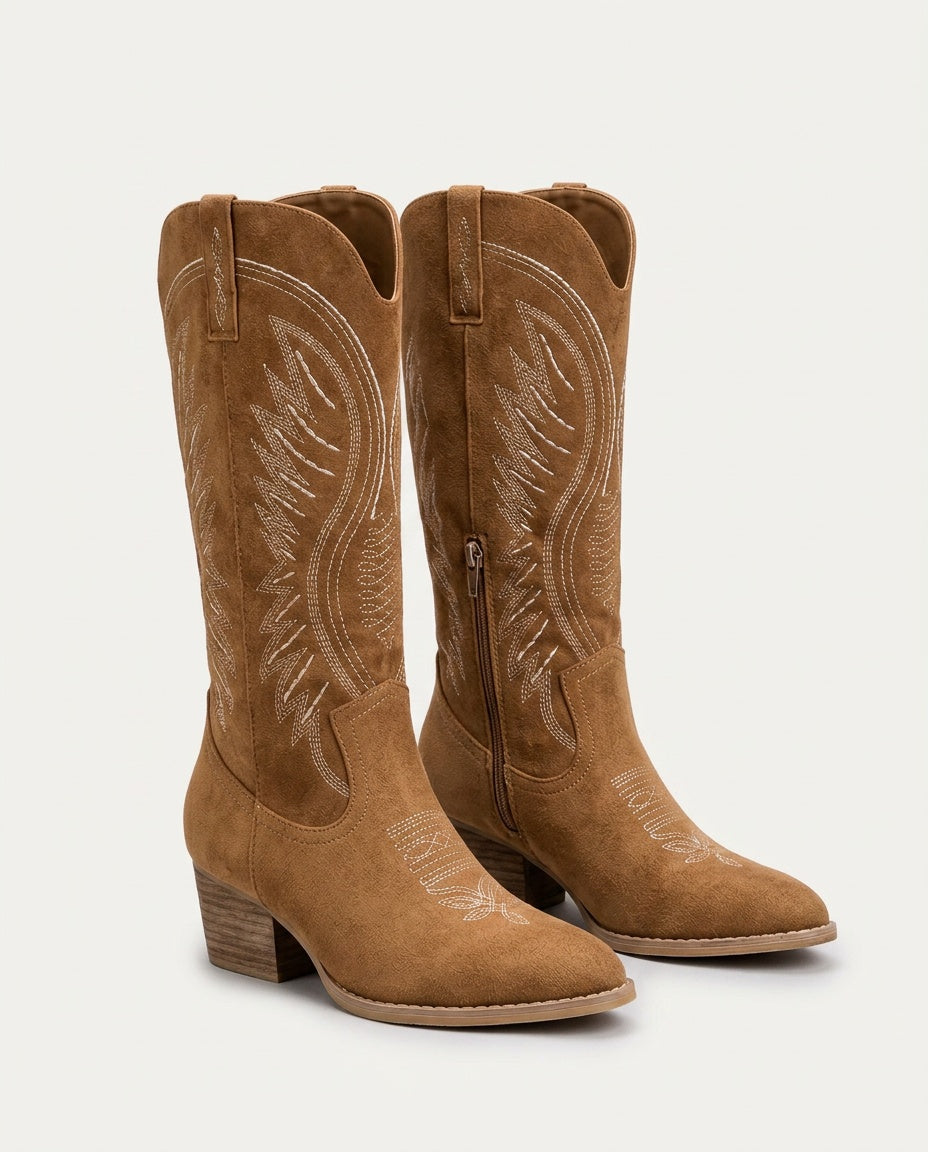 Dakota | Western Block Heel Cowboy Boots