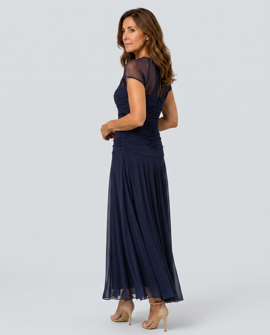 Wren | Flowy Chiffon-Look Midi Dress