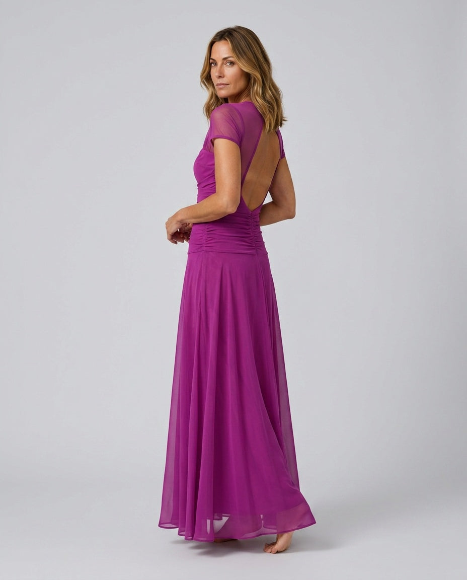 Wren | Flowy Chiffon-Look Midi Dress