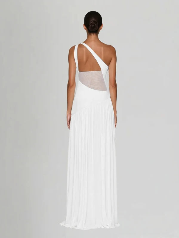Thea | One-Shoulder Side Split Maxi Dress
