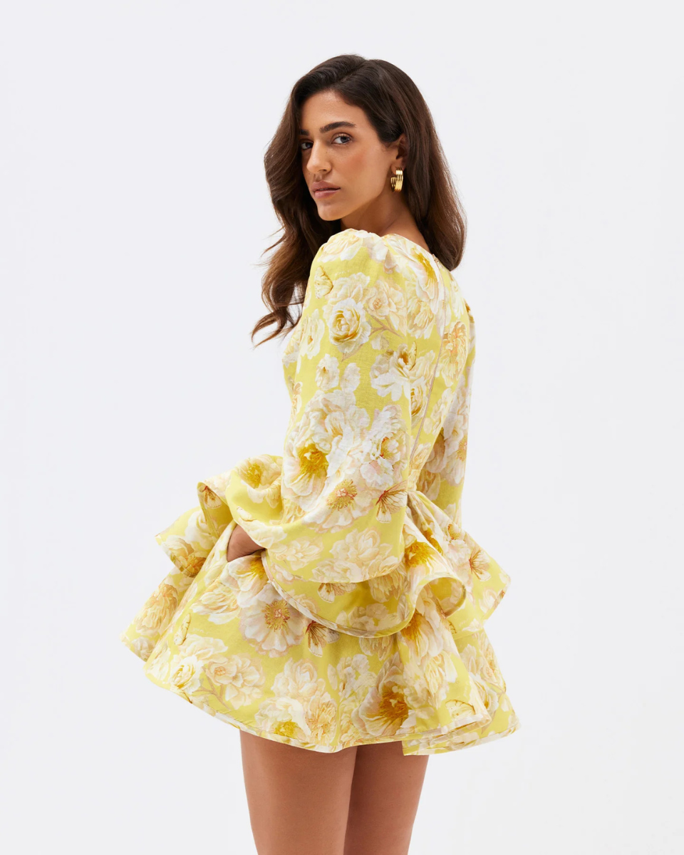 Lilly | Tiered Peplum Mini Dress