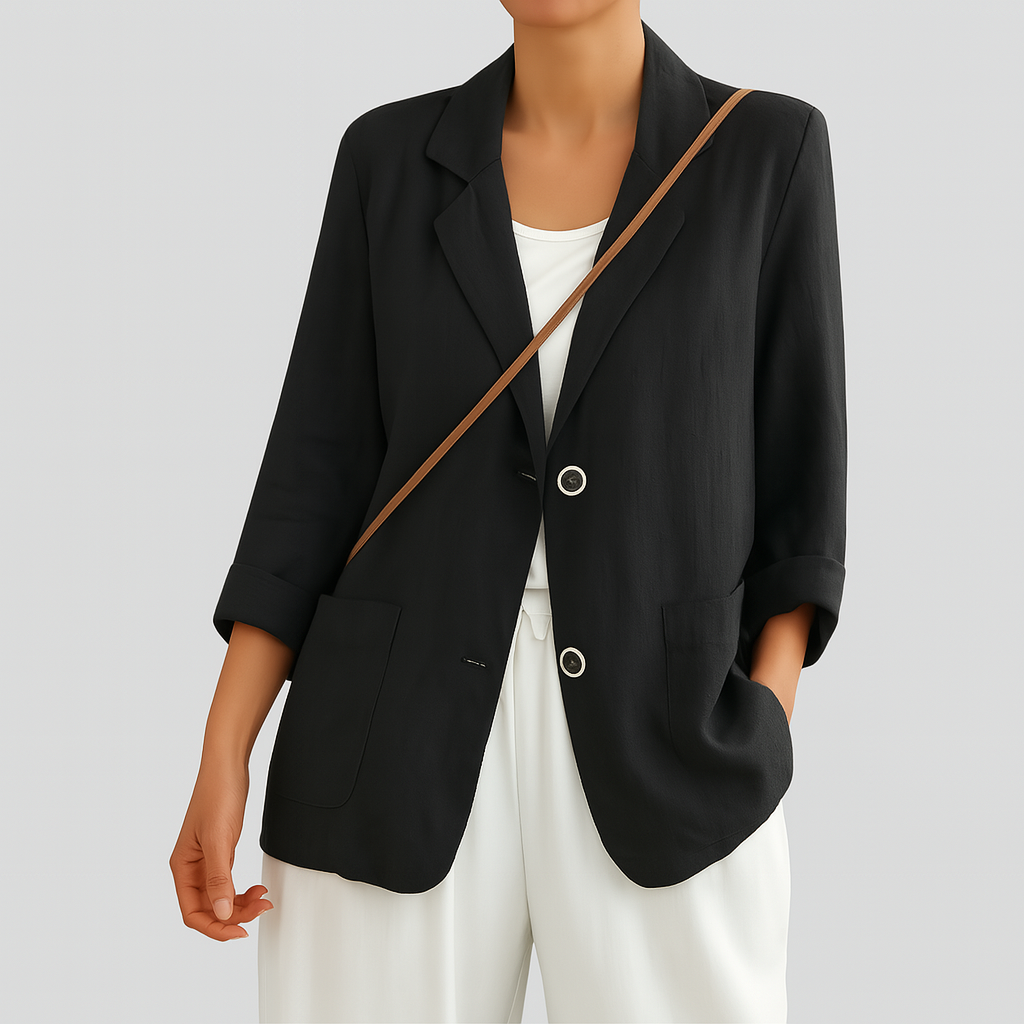 Romy | Relaxed-Fit Linen-Blend Blazer