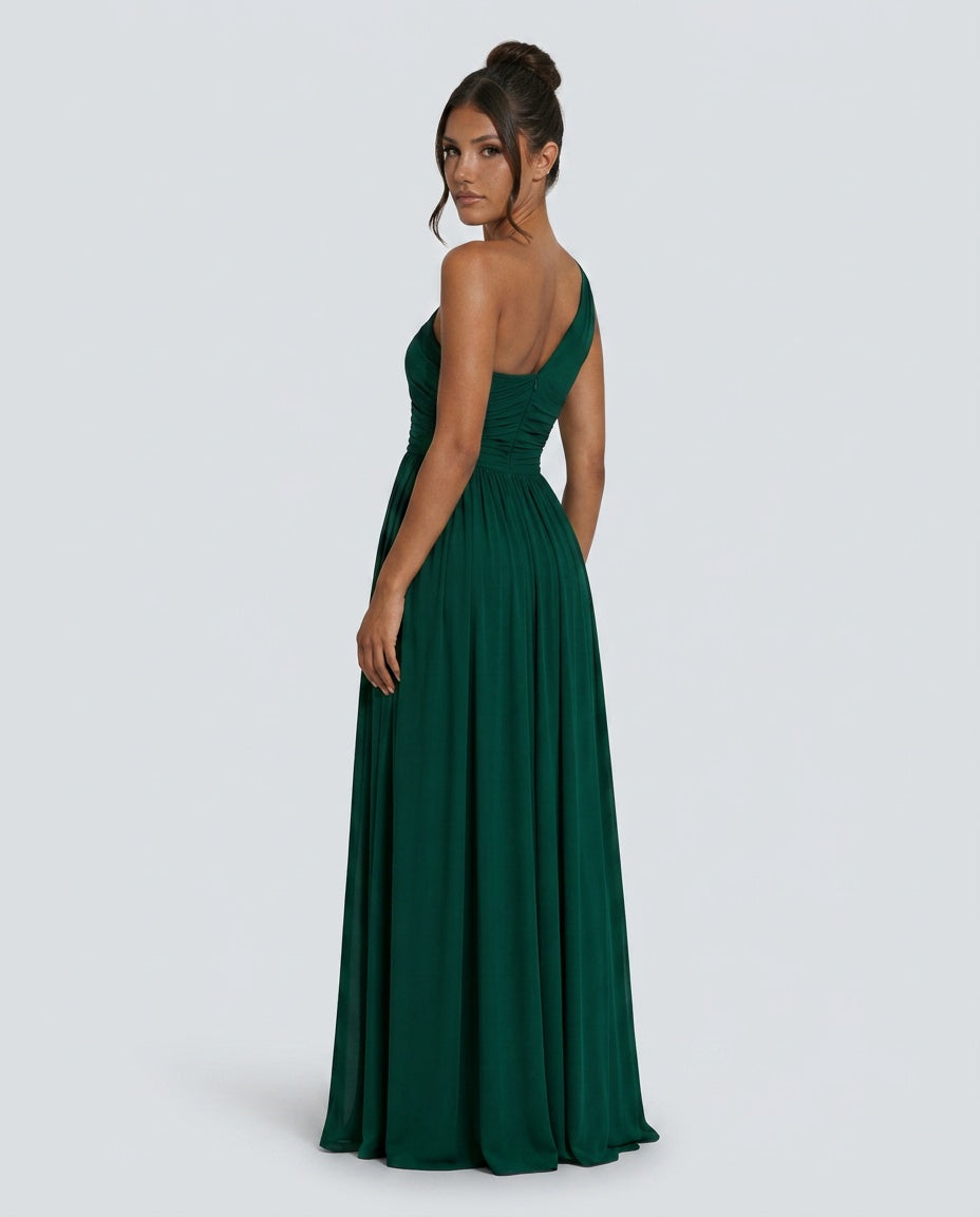 Hadley | One-Shoulder Asymmetric Maxi Dress