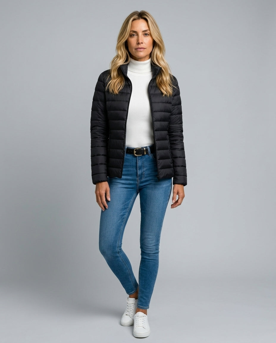Lucia | Lightweight Quilted Stand-Collar Jacket