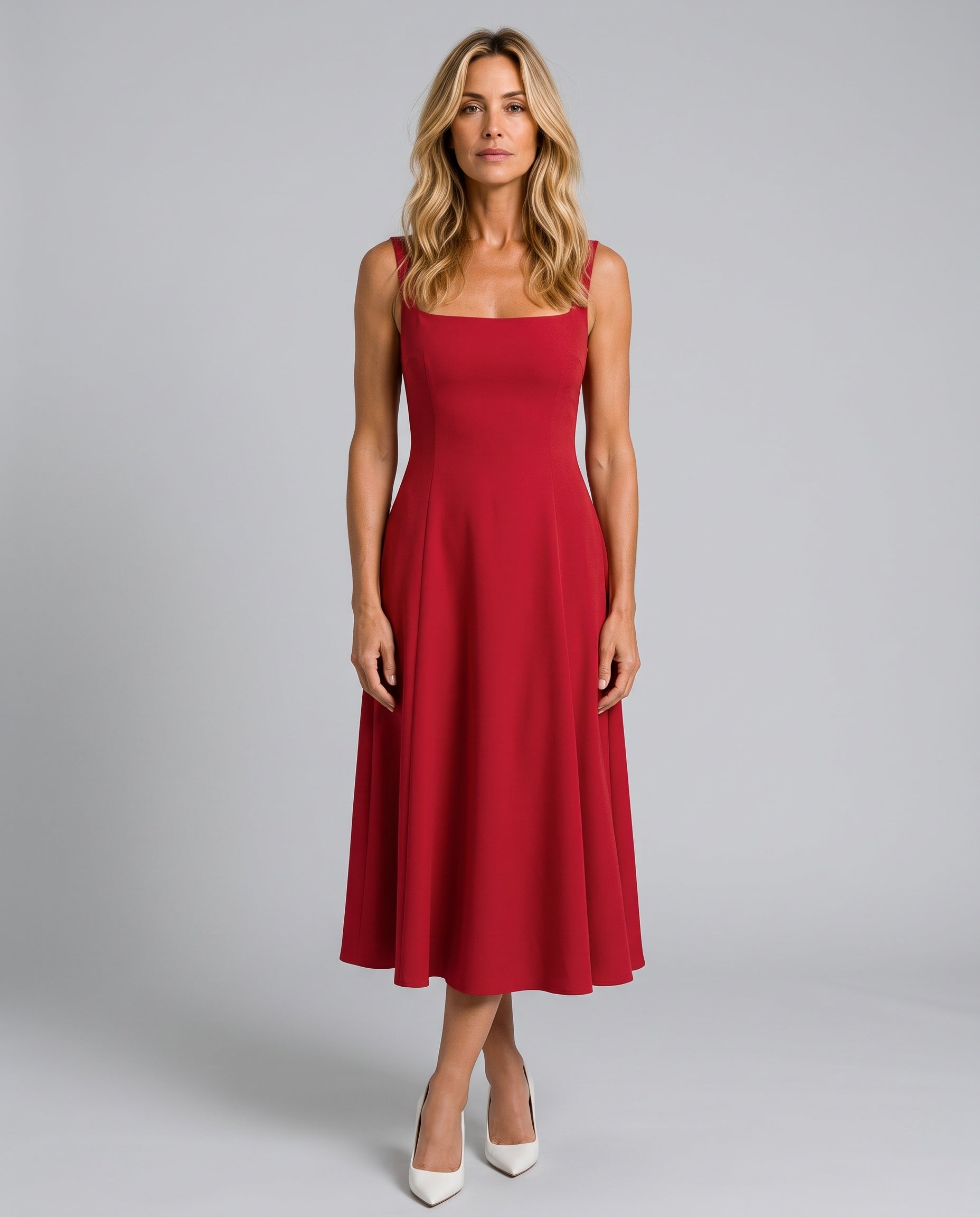 Cleo | Elegant Formal Midi Dress