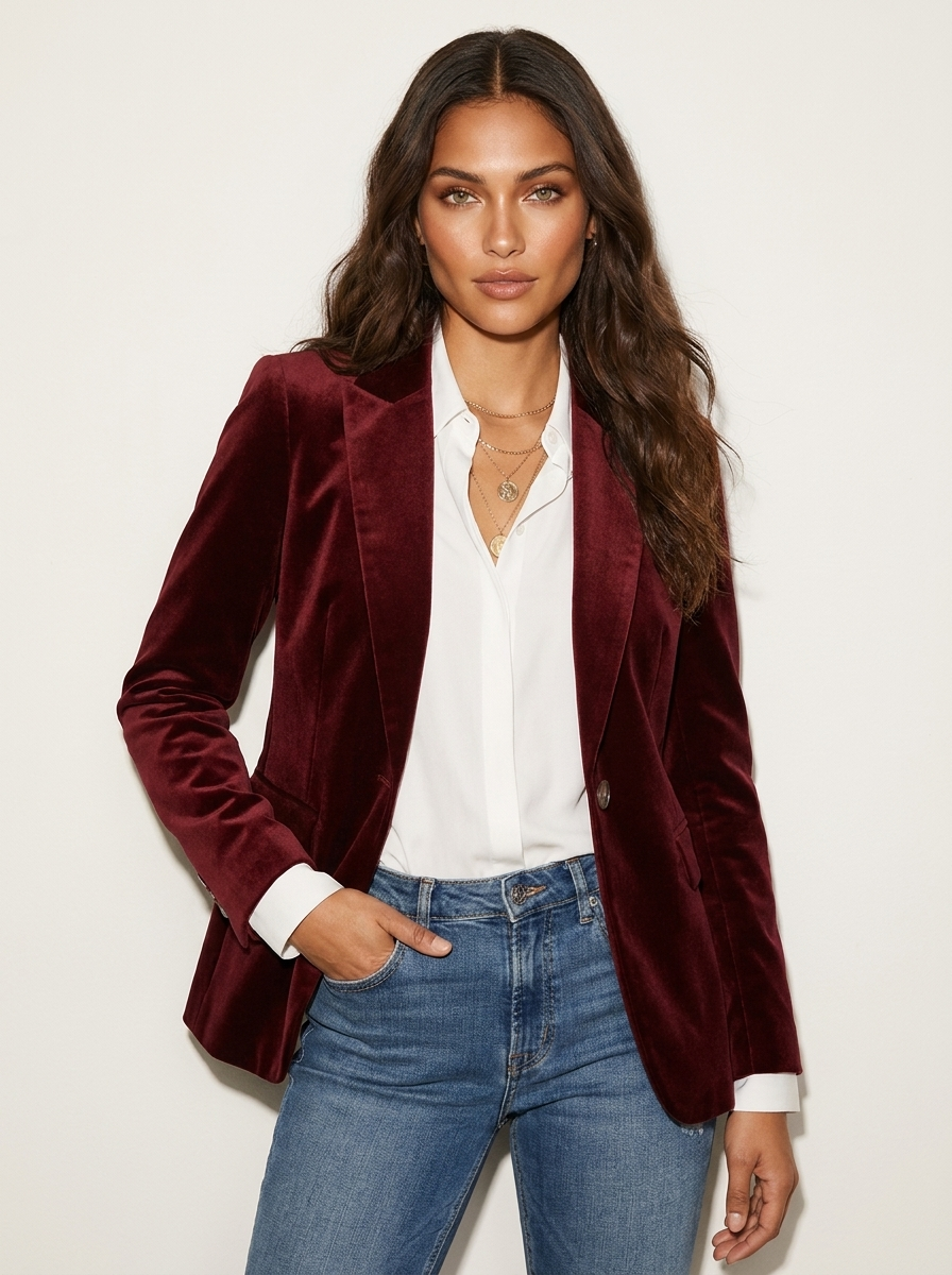 Velvaine | Luxe Velvet Blazer