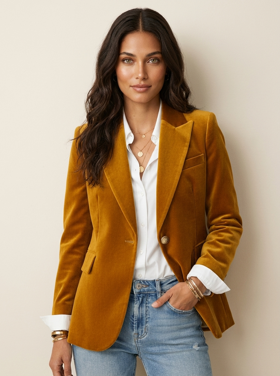 Velvaine | Luxe Velvet Blazer
