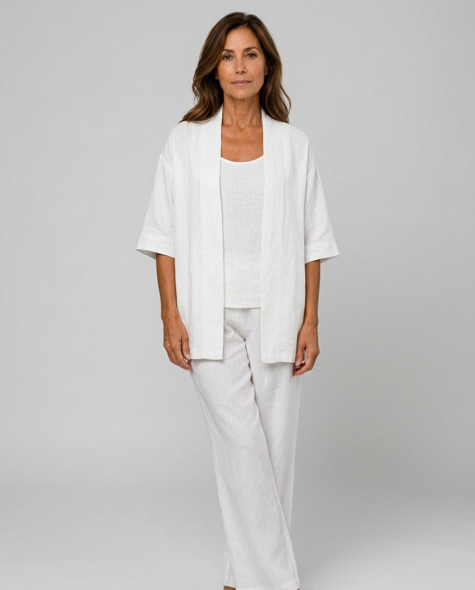 Harlow | Relaxed Linen-Blend Three-Piece Set