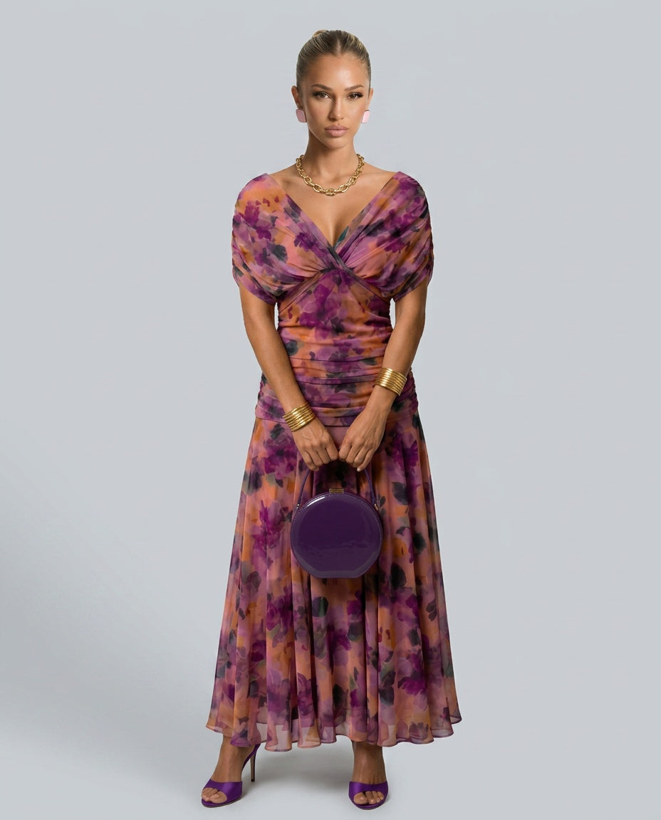 Calen | Off-Shoulder Flowy Midi Dress