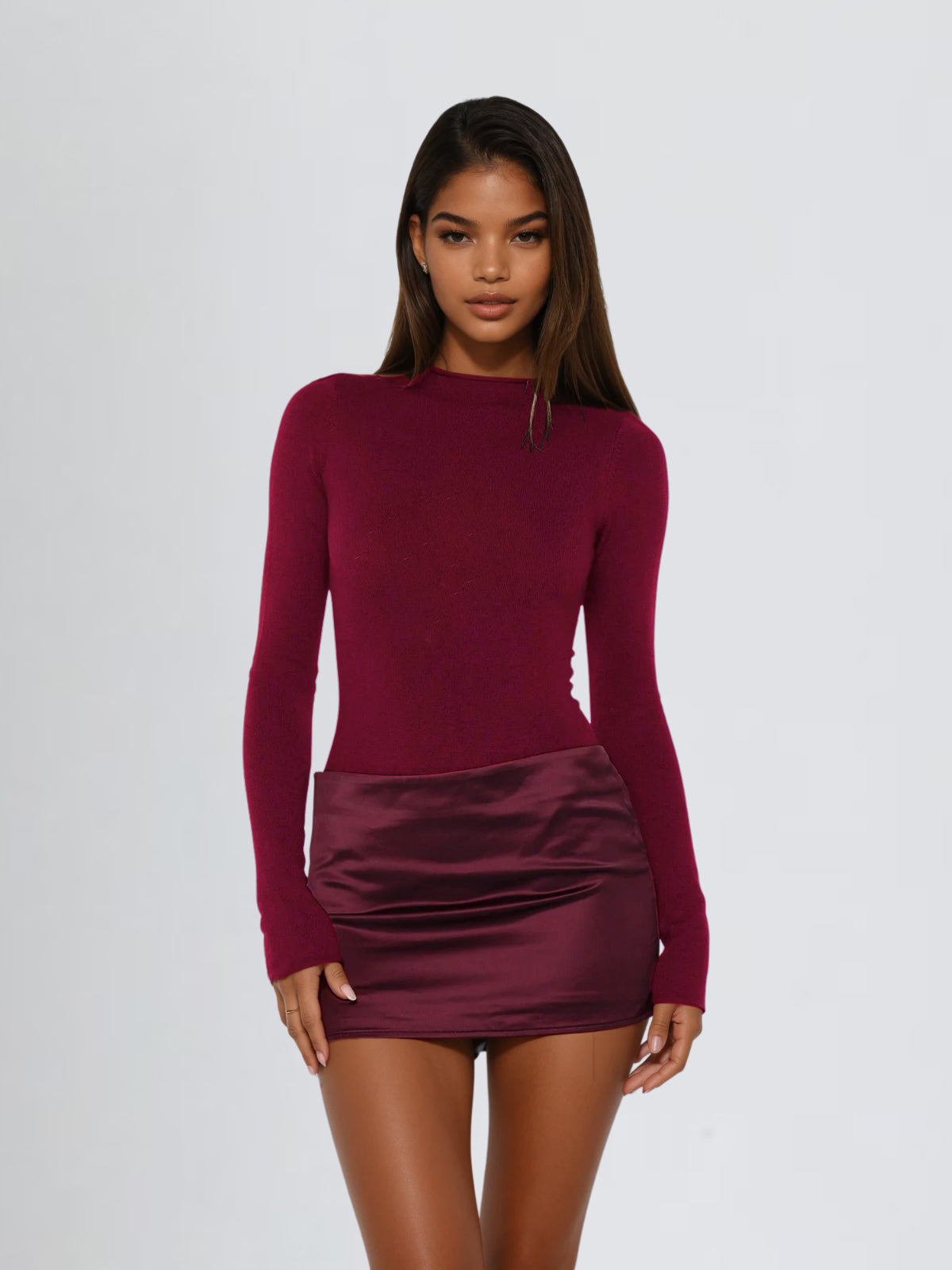 Brooke | Long Sleeve Cocktail Mini Dress