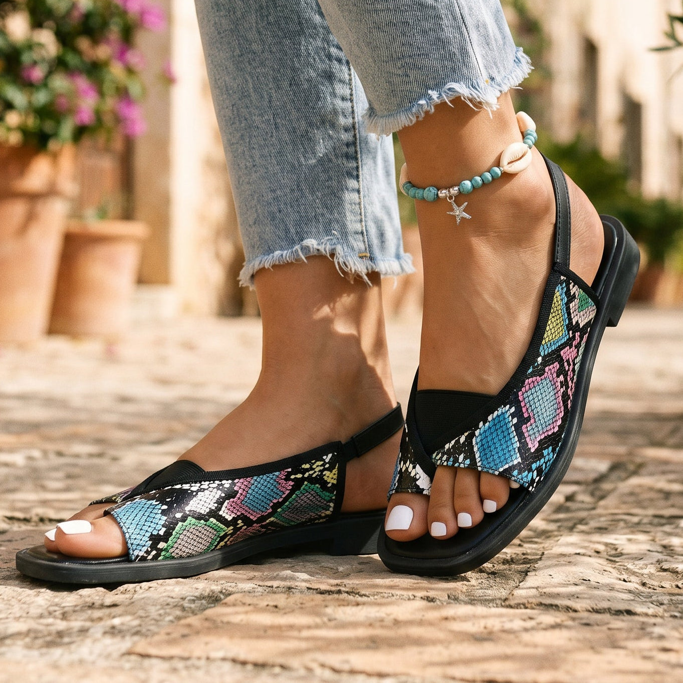 Selene | Trendy Orthopedic Flat Sandals