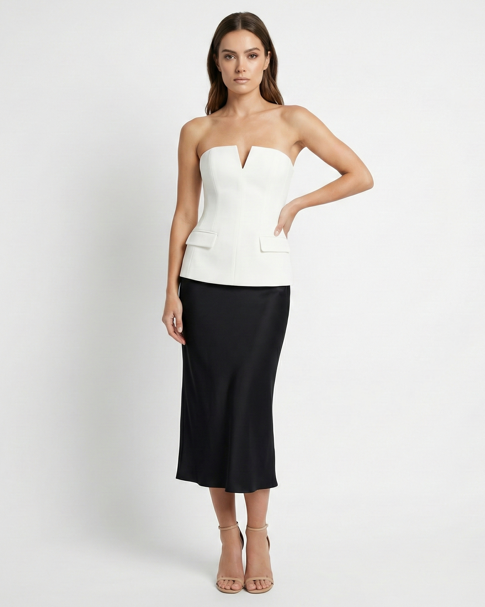 Gabriela | Structured Sleeveless Crop Top