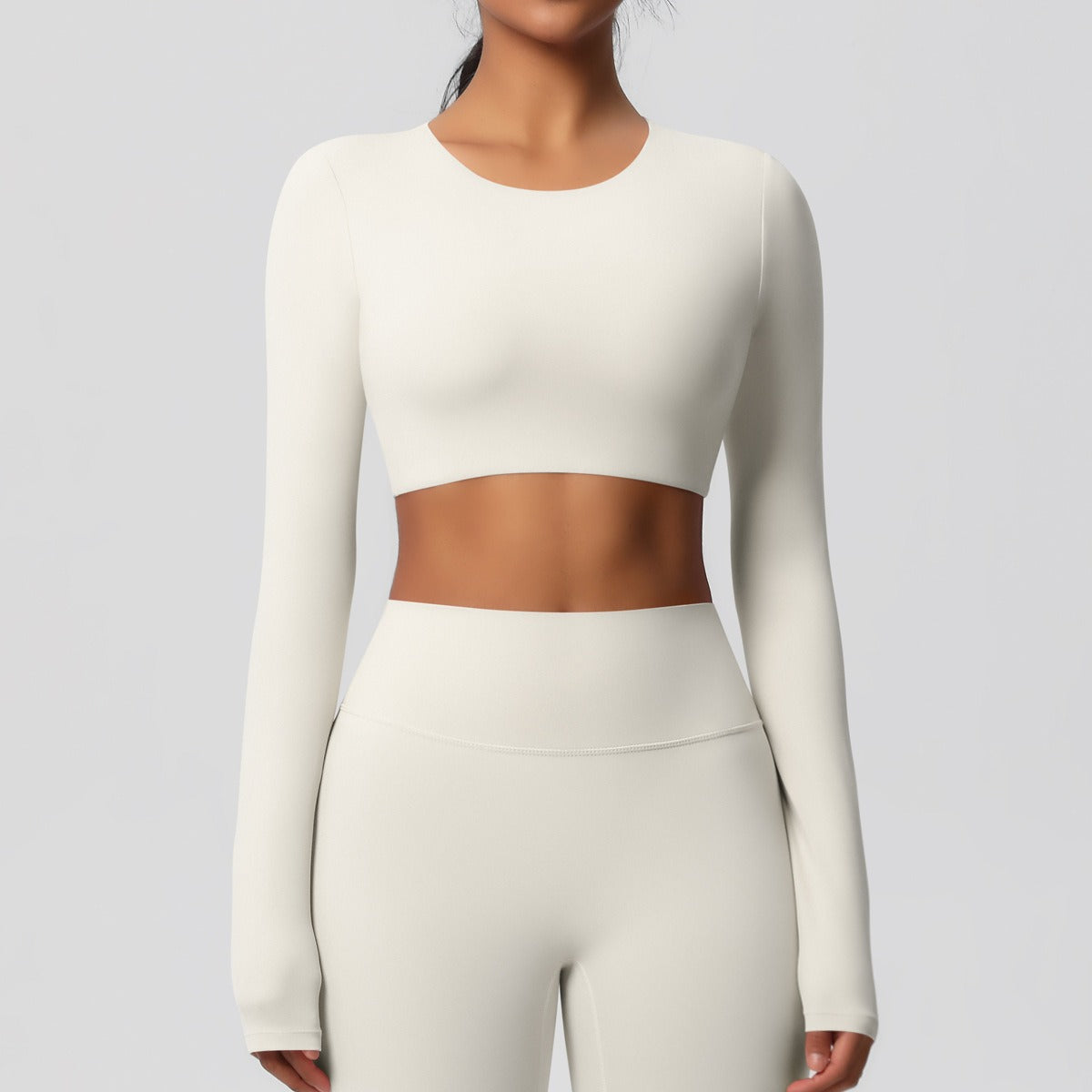 Cleona | Long Sleeve Shaping Compression Crop Top