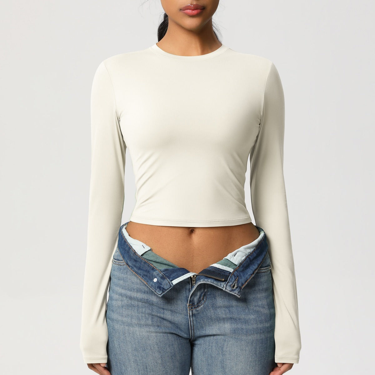 Harlow | Sleeveless Cropped Shaping Active Top
