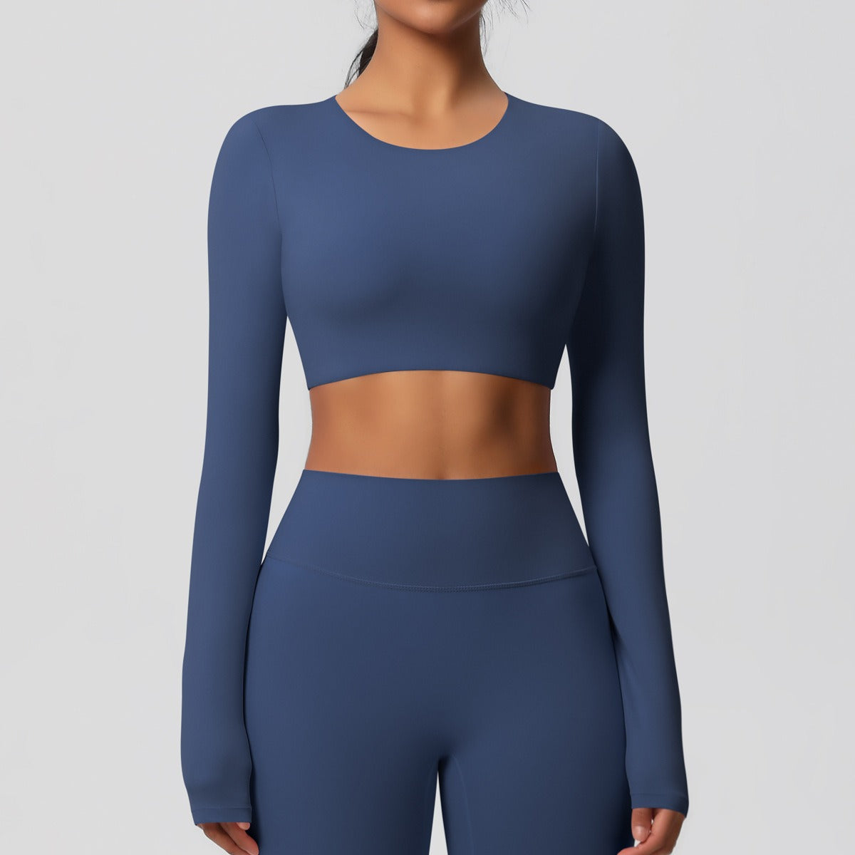 Cleona | Long Sleeve Shaping Compression Crop Top