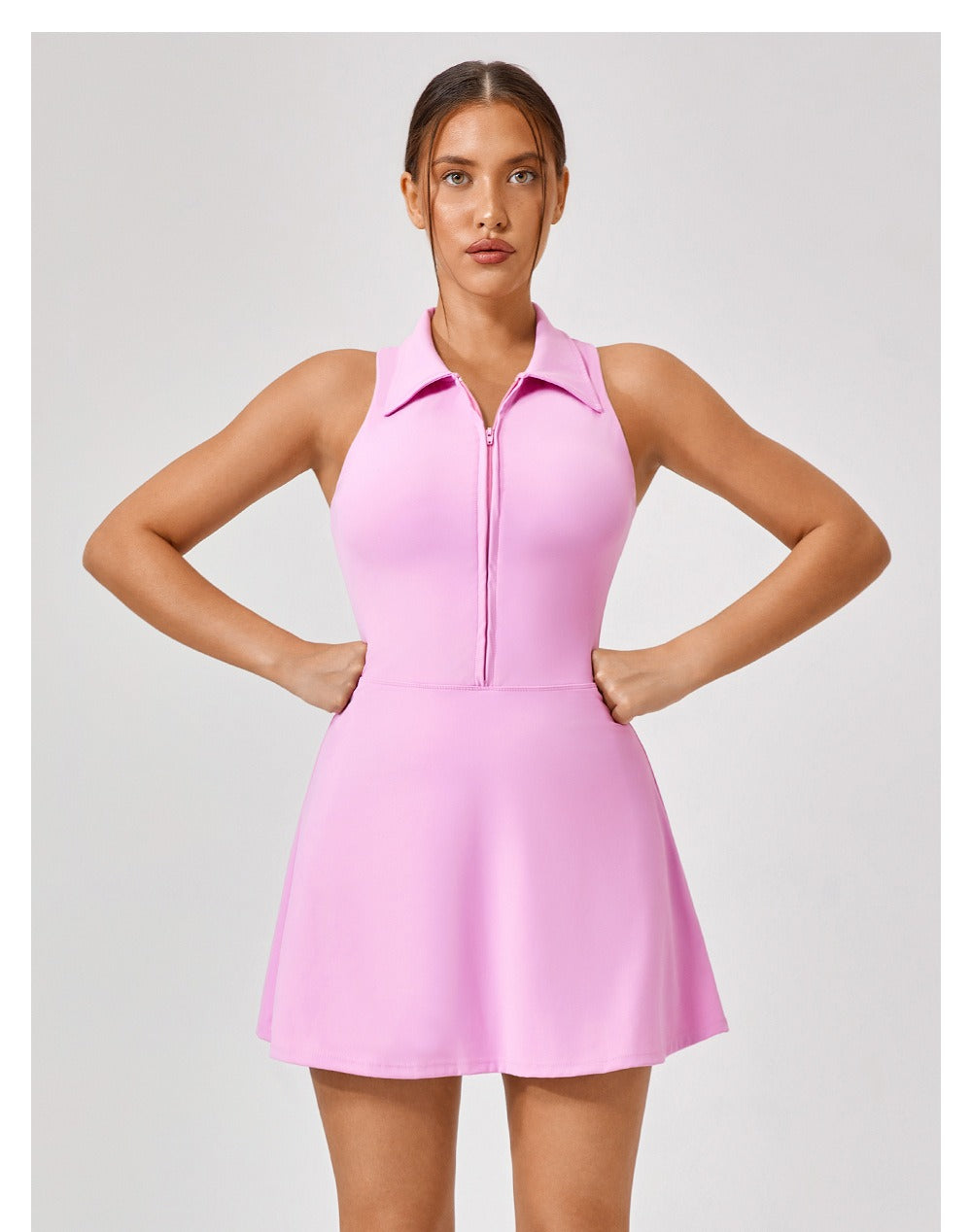 Pia | Sleeveless Light Compression Athletic Mini Dress
