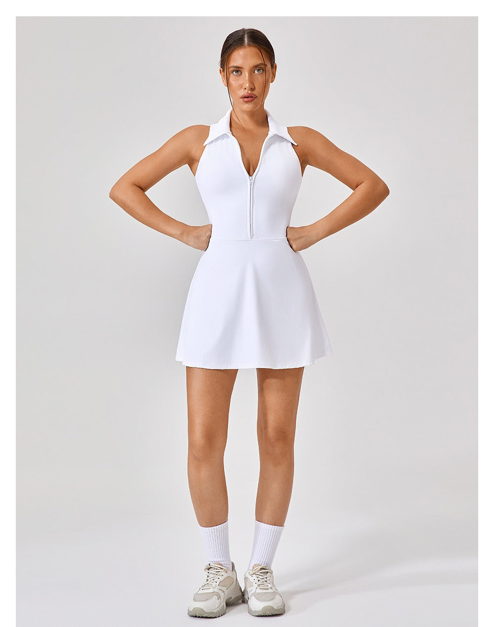 Pia | Sleeveless Light Compression Athletic Mini Dress