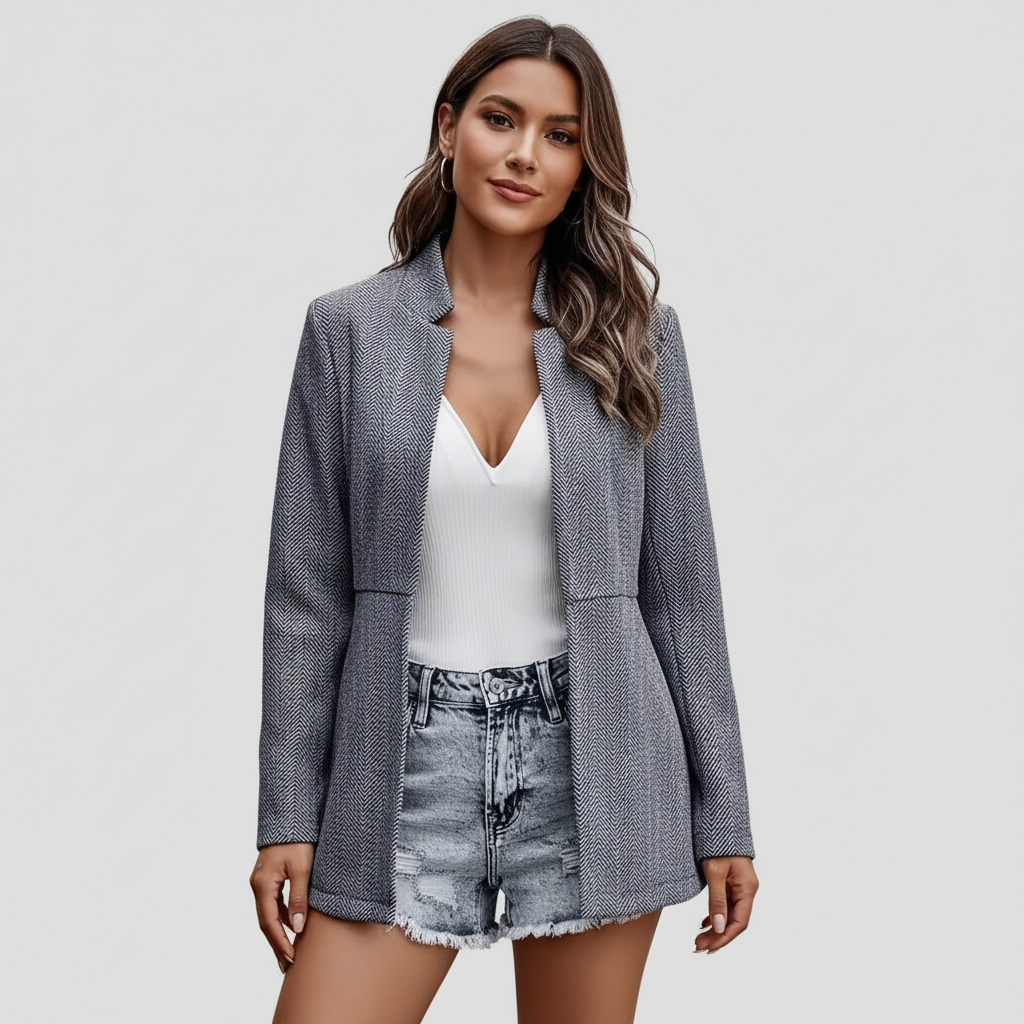 Beatrix | Long Open-Collar Blazer