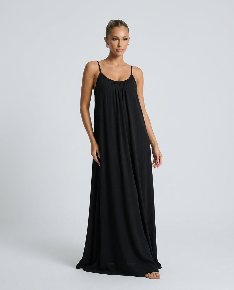 Isabela | Loose Fit Spaghetti Strap Maxi Dress