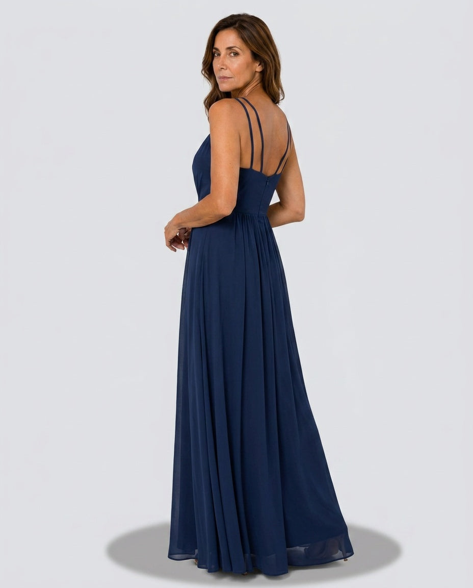 Briella | Sweetheart Ruched A-Line Maxi Dress